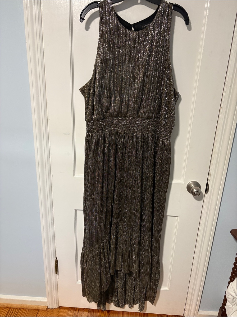 Banana Republic Metallic High-Low Dress